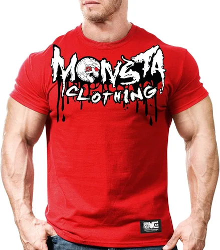 Vista 2 de Camiseta de entrenamiento de culturismo para hombre (Brutal Gainz)
