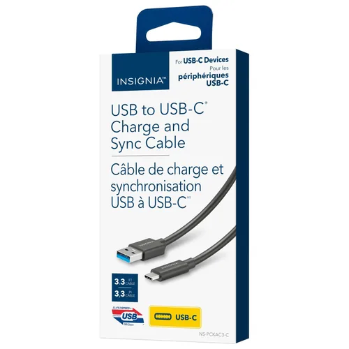 Vista 38 de Insignia Cable trenzado USB-C a USB-C (5 pies, morado claro)
