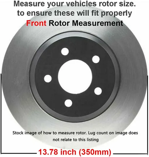 Vista 332 de Detroit Axle - Rotores de freno delantero para 04-13 Mazda 3 Rotores de frenos de disco 06-15 Mazda 5 Reemplazo: Rotor regular delantero de 11.81