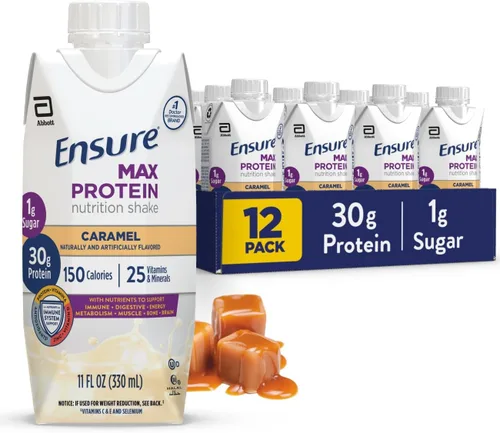 Vista 16 de Ensure Max Protein - Batido de proteína sabor a pastel de cumpleaños Listo para beber 30 gramos de proteína para la salud muscular 1 gramo