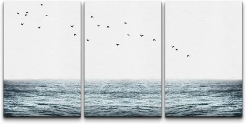 Vista 176 de NWT Juego de Arte de Pared de Lienzo Enmarcado Bosque Blanco y Negro Reflejo de Lago Paisaje Naturaleza Vida Silvestre Arte de Fotografía Rústico