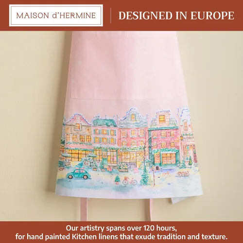 Vista 451 de Maison d' Hermine Delantales para mujer con bolsillo, 100% algodón (27.50 x 31.50 pulgadas)