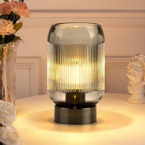 Vista 11 de Pequeña Lámpara de Mesa Operada con Pilas con Temporizador, Pequeña Lámpara de Mesa de Vidrio Inalámbrica para Decoración del Hogar, Cocina, Baño