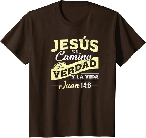 Vista 32 de Camisas de la Biblia de Jesus para los Cristianos Camiseta Española Negro