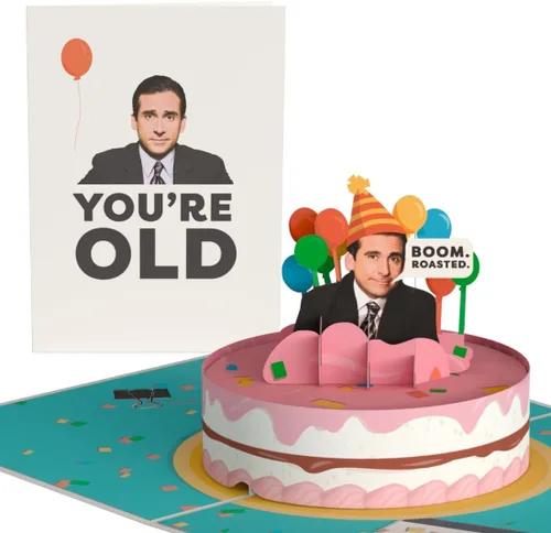 Vista 10 de Lovepop Tarjeta emergente de feliz cumpleaños para ella y él – Tarjetas de felicitación de cumpleaños 3D The Office para niños, niñas, hombres
