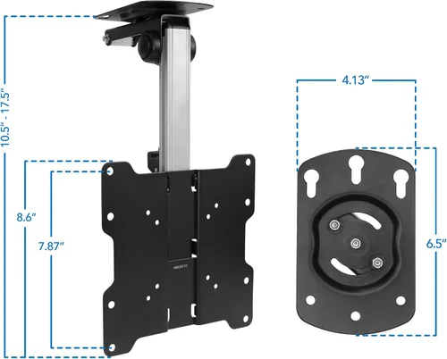 Vista 7 de Mount-It! Soporte para TV y monitor abatible y para gabinete y techo para cocinas, RV y espacios pequeños Para pantallas de 13–37 pulgadas VESA