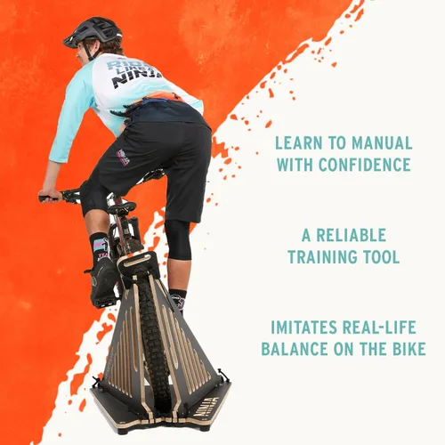 Vista 5 de Ninja - Máquina manual de MTB, herramienta de entrenamiento de bicicleta definitiva para niños y adultos, entrenador manual, ideal para BMX y MTB