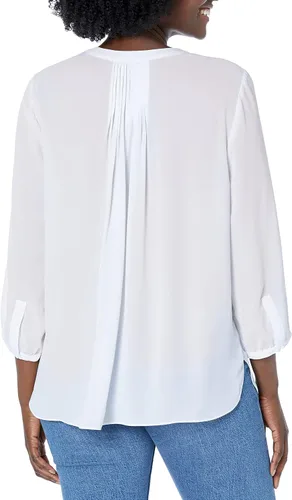 Vista 2 de NYDJ Women's Pintuck Blouse 34 Sleeve