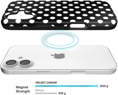 Vista 603 de VELVET CAVIAR Funda para iPhone 15, compatible con MagSafe, probada contra caídas de 10 pies, fundas protectoras de diseño, leopardo color rosa