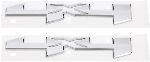 Vista 5 de Yoaoo 2Pack Placa de identificación de puerta OEM 4 x 4 Emblema 4x4 3D Compatible con Silverado Sierra 1500 2500Hd 3500Hd Negro Mate