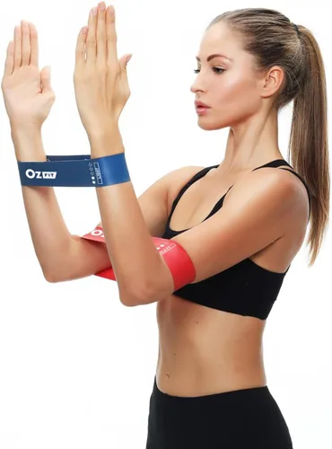 Vista 6 de Resistance Bands Set for Men and Women, Pack of 5 Different Levels Elastic Band for Home Gym Long Exercise Workout – Great Fitness Equipment for