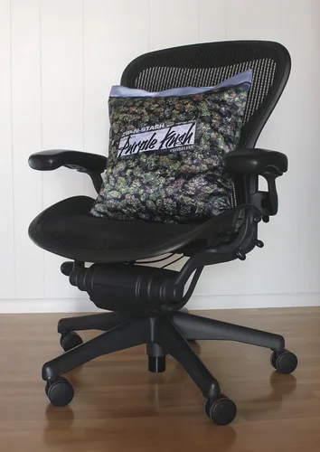 Vista 3 de Funda de almohada púrpura Kush Stash Baggie de Cannabis marihuana