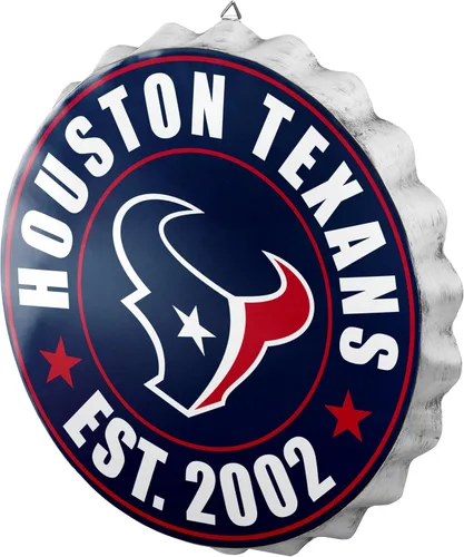 Vista 14 de NFL Team Logo Metal Hanging Wall Bottle Cap Sign