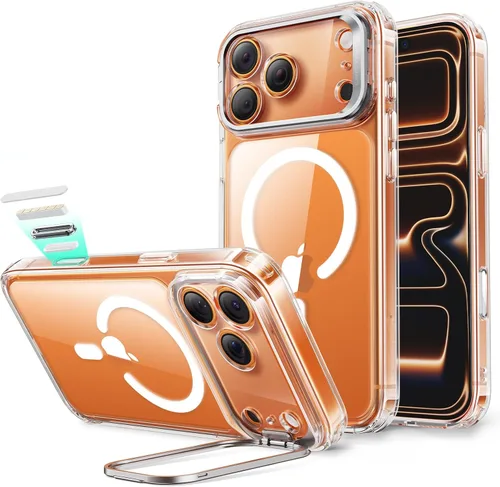 Vista 85 de ESR Funda para iPhone 13 Pro, compatible con MagSafe, protección de grado militar a prueba de golpes, soporte de anillo de cámara integrado, funda