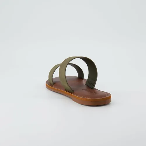 Vista 5 de CUSHIONAIRE Sandalia Calico de 2 bandas para mujer con espuma cómoda