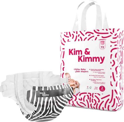 Vista 19 de Kim & Kimmy Pañales ecológicos, talla 2, 9-18 libras, 72 pañales – Protección contra fugas de 12 horas, sin erupciones, hipoalergénicos, ultrasuaves