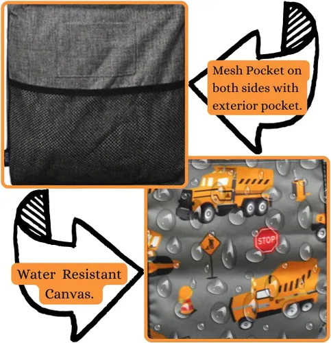 Vista 267 de NGIL Bolsa de comestibles reutilizable extra grande plegable de gran tamaño para comestibles, almacenamiento, picnic, playa, Estampado
