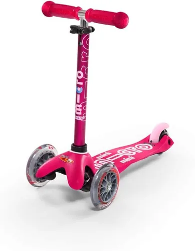 Vista 6 de Micro Kickboard - Mini Deluxe – Patineta de 3 ruedas, Lean-to-Steer, diseño suizo, Micro Scooter para niños, edades de 2 a 5 años Rosa