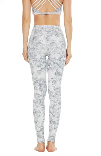 Vista 3 de QUEENIEKE Leggings de yoga de cintura alta con 2 bolsillos para mujeres y niñas, control de abdomen, levantamiento de glúteos, no se transparenta