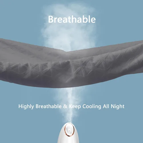 Vista 5 de Protector de colchón impermeable premium tamaño twin, cubierta de cama transpirable de tela de aire 3D refrescante, funda de almohadilla de colchón