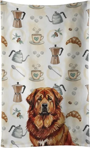 Vista 103 de Caroline's Treasures Afghan Hound - Toalla de cocina para barra de café, terciopelo frontal y lazo de algodón, lavable a máquina Sabueso afgano