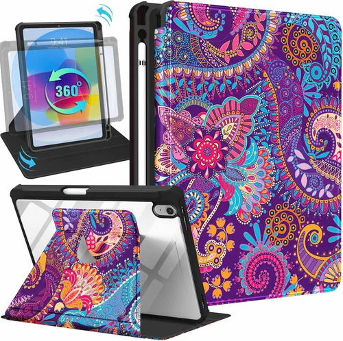 Vista 15 de Uppuppy Funda para iPad A16 – para Funda de iPad 10ª Generación 10.9 Pulgadas Linda Mujeres Niñas Femenina Bonita Kawaii Dibujos Animados Perro
