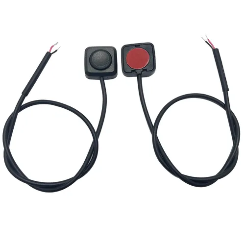 Vista 14 de Interruptor de botón momentáneo de 12 V y 24 V, cable precableado de 0,5 m y cinta de doble cara para una fácil instalación
