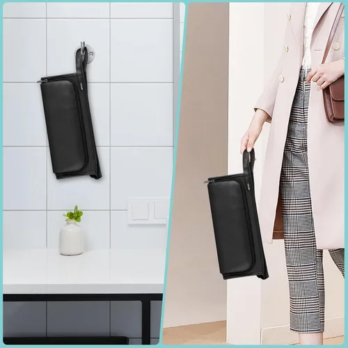 Vista 5 de SITHON Estuche de transporte de viaje para Dyson Airwrap Styler/Shark Speedstyle Flexstyle, bolsa organizadora de almacenamiento resistente al agua