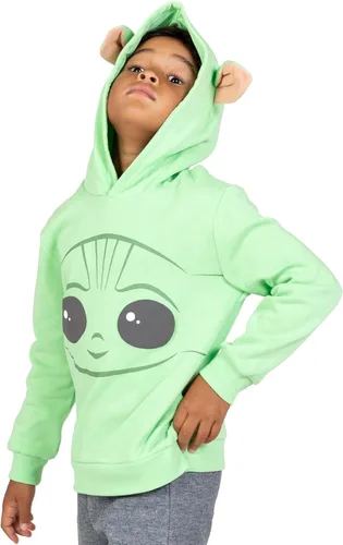 Vista 4 de STAR WARS Mandalorian The Child - Disfraz de cosplay con capucha para bebés a niños grandes