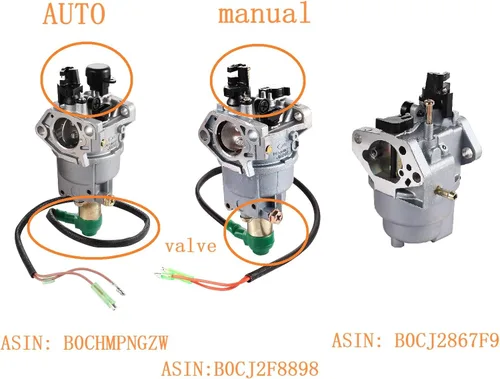 Vista 6 de GP5000 GP5500 GP6500 GP6500E GP7500E Carburador para 389cc 8125W Jingke Huayi Kinzo Ruixing 13HP 14HP 15HP 16HP 188F 190F Generador, para 0J58620157