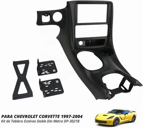 Vista 2 de PACEWALKER DP-3021B Kit de tablero estéreo doble DIN para Chevrolet Corvette C5 1997-2004 Número de pieza 10407815