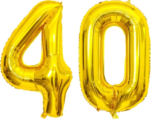 Vista 130 de Globos gigantes de números negros de 40 pulgadas, globos de aluminio de Mylar con helio para cumpleaños, globo número 0 para decoración de fiestas
