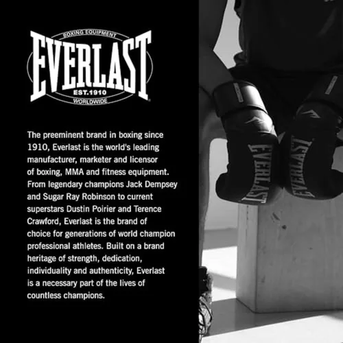 Vista 12 de Everlast Elite 2 Boxing Gloves Women, Men, Heavy Bag Black/Gold 16oz