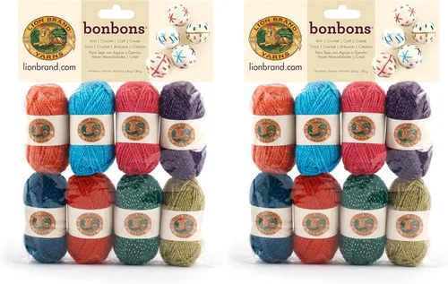 Vista 11 de Lion Brand Yarn Paquete de hilo BonBons Brights
