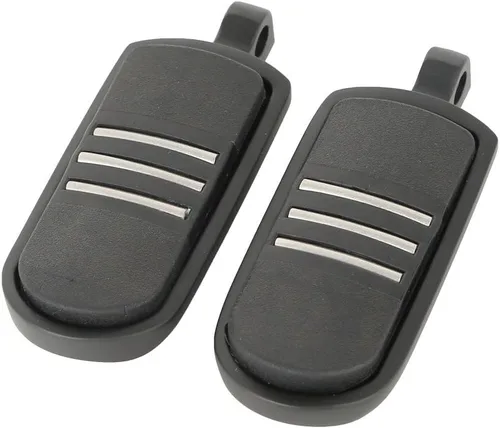 Vista 14 de TCT-MOTORPARTS Estriberas de pie para reposapiés estilo montaje macho de 0.433 in para Harley Touring Road King Glide Negro #01