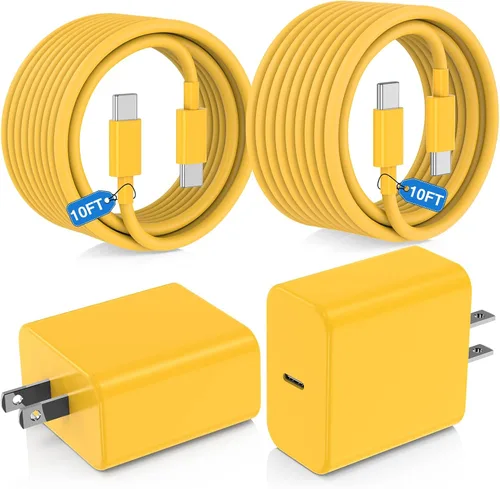 Vista 10 de Paquete de 2 bloques de cargador USB C de 100 W, adaptador de pared de Negro