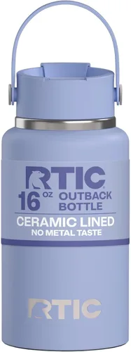Vista 35 de RTIC - Botella de agua Outback de 32 oz (1 L), con revestimiento de cerámica, aislada, de acero inoxidable, doble pared con aislamiento al vacío
