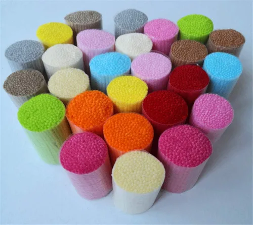 Vista 5 de Kits de gancho de hilo para bordar alfombras, 10 paquetes de hilo hecho a mano para bricolaje, varios patrones, bordado, funda de almohada y fundas