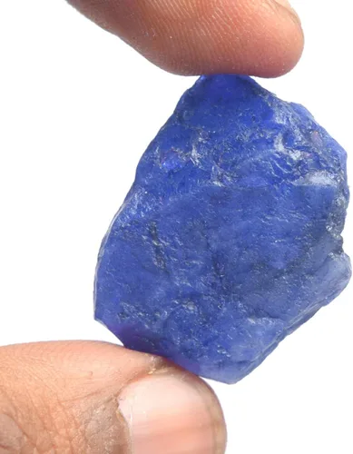 Vista 2 de Gemhub - Piedra de zafiro azul áspera, 34,00 quilates, piedra de zafiro azul natural