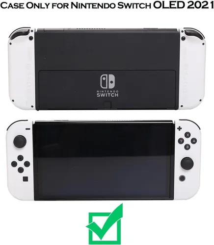 Vista 6 de GUTIAL Funda acoplable para Nintendo Switch OLED modelo 2021 - Bonita funda protectora para Nintendo Switch OLED de 7 pulgadas y controlador Joy-Con