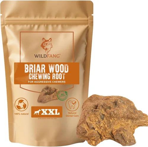 Vista 14 de Wildfang Raíz masticable de madera de brezo, pequeño, sin astillas, juguetes masticables para perros masticadores agresivos, juguetes naturales