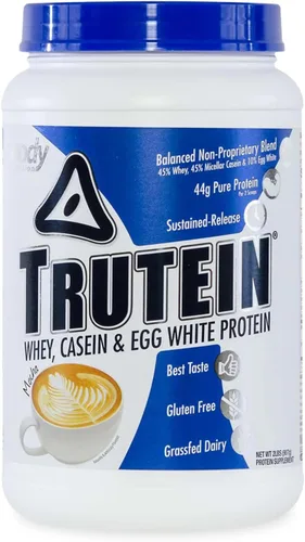 Vista 15 de Body Nutrition Trutein Polvo de Proteína Alto: 45% Suero, 45% Caseína, 10% Clara de Huevo, Sin Gluten, Bajo en Sodio, Polvo de Proteína de Suero