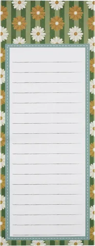 Vista 7 de Creative Hobbies Grocery List Magnet Pad for Fridge - 6 Pack of Vibrant Note Pads with Full Magnetic Back and 60 Sheets Each (Floral)