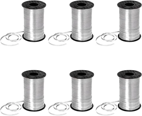 Vista 16 de PMU Tira de cinta rizadora negra de 500 yardas x 3/16 pulgadas para envolver regalos, decoración de cumpleaños, celebraciones, fiestas, accesorios