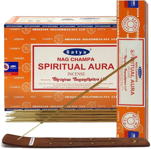 Vista 12 de Aruda - Varillas de incienso y soporte para varillas de incienso, paquete Insence Insense Satya Incense