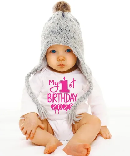 Vista 35 de Reaxion Traje de cuerpo entero hecho a mano para bebé niño y niña, mi primer cumpleaños 2024