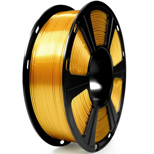 Vista 2 de GEEETECH Filamento PLA de color dorado sedoso de 0.069 libras, filamento de seda brillante para impresora 3D, carrete de 2.2 libras, precisión