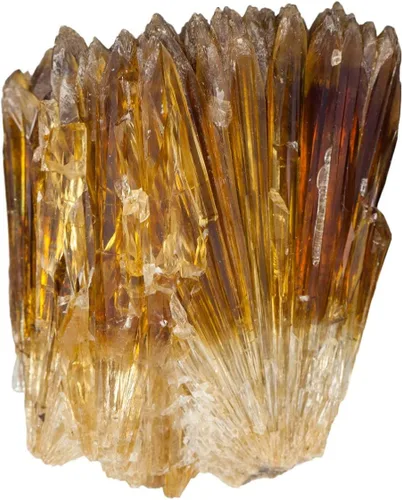 Vista 2 de SUNYIK Barra de calcita de ámbar natural, espécimen de cristal curativo mineral, piedra de punto de cristal curativo para decoración del hogar