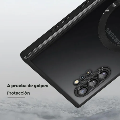 Vista 5 de AIGOMARA - Funda magnética para Samsung Galaxy Note 10 Plus de 6,8 pulgadas, color negro Wireless Charging Compatible, Flexible, Soft TPU