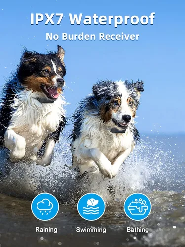 Vista 4 de Collar de Entrenamiento para Perros Bousnic con Control Remoto - Collares de Descarga para Perros Impermeables de 4000ft para 2 Perros, para Perros